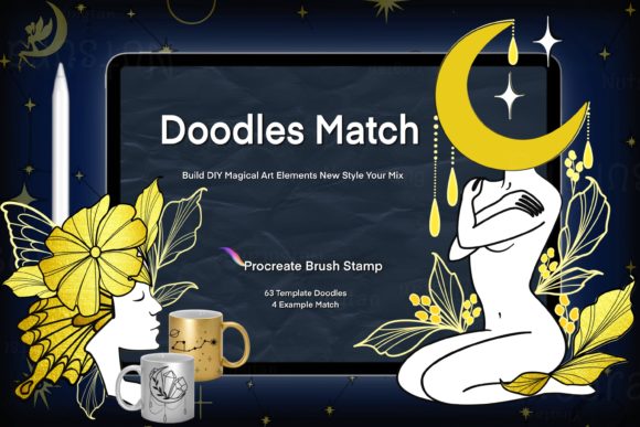 Download Magical Symbols Doodles Brush Procreate - Symbol Collection