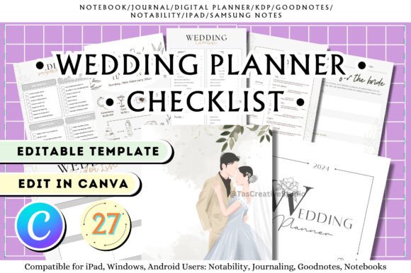 Download Wedding Planner Canva Templates - Wedding Collection