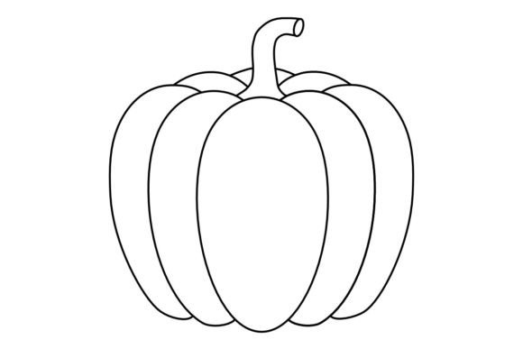 Download Pumpkin LineArt Procreate Brush Stamp - Pumpkin Collection