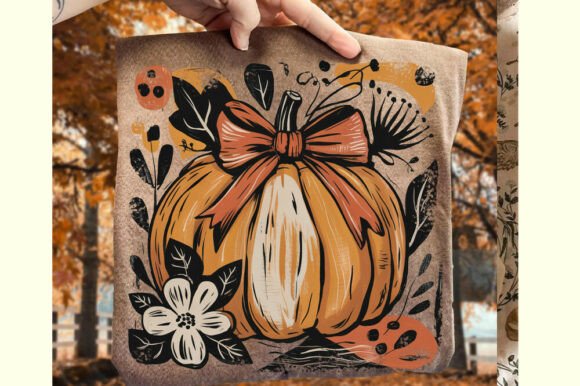 Download Pumpkin Boho Floral Thanksgiving Png - Pumpkin Collection